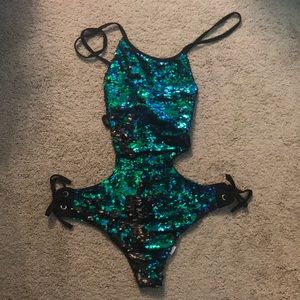 Mermaid sequin bathing suit